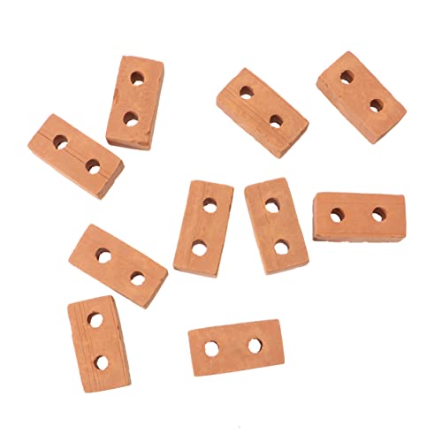 HEALSOPTHY 50 Stück DIY-Modell aus rotem Backstein Kinderspielzeug Mini-Steine für Bauspielzeug für Katzen simulierter roter Backstein 2-Loch-Bausteinmodell zum Selbermachen HEALSOPTHY 50 Stück DIY-Modell aus rotem Backstein Kinderspielzeug Mini-Steine für Bauspielzeug für Katzen simulierter roter Backstein 2-Loch-Bausteinmodell zum Selbermachen von HEALSOPTHY