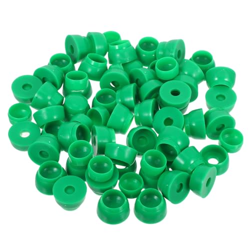 HEALSOPTHY 50 Stück Kunststoff Schraubenschutzkappen Spielplatz Sicherungsschutz für Schrauben und Muttern Schutzkappen für Befestigungen an Kinderspielgeräten Langlebige Plastik-abdeckungen von HEALSOPTHY