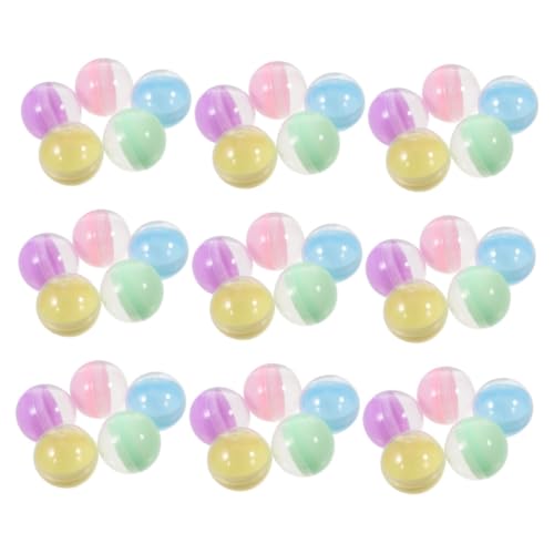 HEALSOPTHY 50 Stück Macaron Süßigkeitenkapseln Mini Rundkapseln Kleine Leere Spielzeugkapseln Leere Runde Kapseln Kinderspielbälle Preisbälle Nachfüllungen Für von HEALSOPTHY