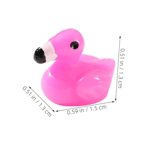 HEALSOPTHY 50 Stück Mini Harz Flamingo Figuren Lebendige Kleine Flamingos für DIY Mikrolandschaften Puppenhaus Deko Garten Sukkulenten und Partydekoration Charmante Tieraccessoires von HEALSOPTHY