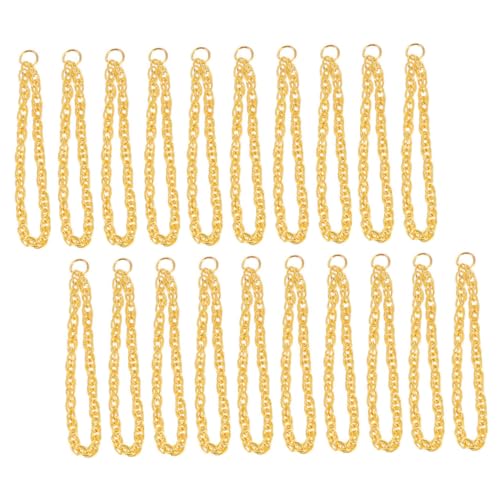 HEALSOPTHY 50 Stück Mini Puppen Halskette für Rollenspiele Stylische Schmuckketten für Mädchen und Puppen für Geburtstagsfeiern und Kinderfeste von HEALSOPTHY