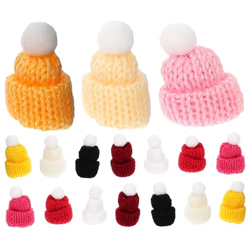 HEALSOPTHY 50 Stück Mini Strickmützen Gemischt Kleine DIY Mützen für Bastelprojekte Weiche Mini Hüte aus Hochwertigem Garn als Weihnachtsdeko und Puppenzubehör HEALSOPTHY 50 Stück Mini Strickmützen Gemischt Kleine DIY Mützen für Bastelprojekte Weiche Mini Hüte aus Hochwertigem Garn als Weihnachtsdeko und Puppenzubehör von HEALSOPTHY