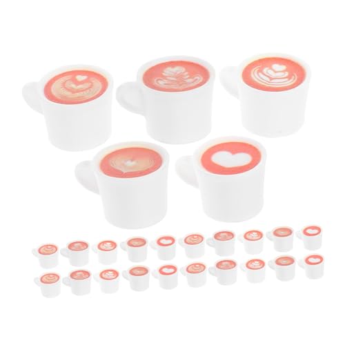 HEALSOPTHY 50 Stück Mini-küchenset Mini-teetasse Kaffeetasse Miniatur Puppenhaus-miniaturbecher Für Kaffeetassen Minitasse Für Puppenhaus Winzige Kaffeetasse Harz Weiß von HEALSOPTHY