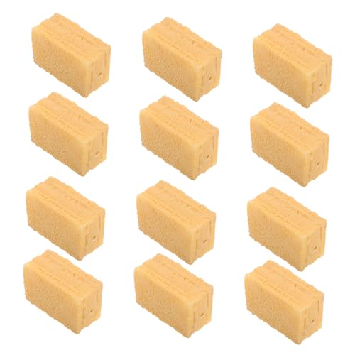 HEALSOPTHY 50 Stück Miniatur Heuballen Realistische Mini Hay Bales für Puppenhaus Dekoration Herbstliche Diorama Bastelmaterialien Geeignet für Bauernhof und Tierfutter von HEALSOPTHY