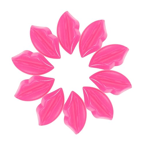 HEALSOPTHY 50 Stück Puppengesichtszüge Zubehör Anzugknöpfe Kleidung Ersatzknopf Kleidung Mundteile Lippenformknöpfe Lippenzubehör Knopf Mundteile Mantelknopf Kunststoff Rosy von HEALSOPTHY