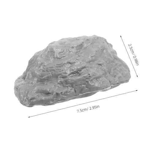HEALSOPTHY 50 Stück Steine Kunststoff Landschaft Deko Realistische Miniatur Felsen für Sandtisch Diorama Miniatur Garten Zubehör Architektur Modell Steine von HEALSOPTHY