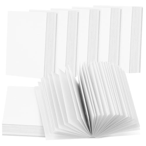HEALSOPTHY 50 Stück Teiliges Mini Puppenhaus Bücher Leere Notizbücher aus Beschichtetem Papier Robuste Kleine Blanko Notizhefte für Puppenhausdekoration Basteln Memo Pads Vielseitige Miniatur von HEALSOPTHY