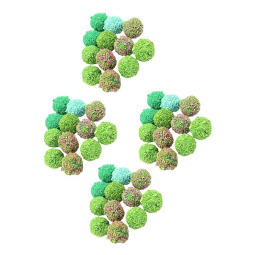 HEALSOPTHY 50 Stück Teiliges Miniatur Pflanzenball aus Realistische Dekorative Blütenbüschel Vielseitig für Modellbau Sandtisch Diorama und Mikro Szenerie Geeignet von HEALSOPTHY