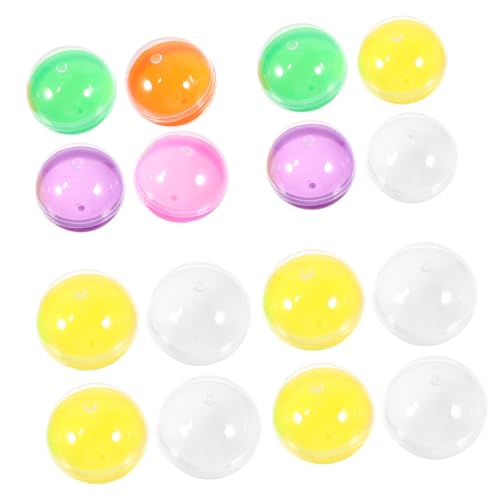 HEALSOPTHY 50Stücke Befüllbare Kunststoffkugeln Farben für DIY Partygeschenke Leere Kapseln für Kaugummi Automaten Überraschungsball Box für Süßigkeiten und Kleine Spiele HEALSOPTHY 50Stücke Befüllbare Kunststoffkugeln Farben für DIY Partygeschenke Leere Kapseln für Kaugummi Automaten Überraschungsball Box für Süßigkeiten und Kleine Spiele von HEALSOPTHY