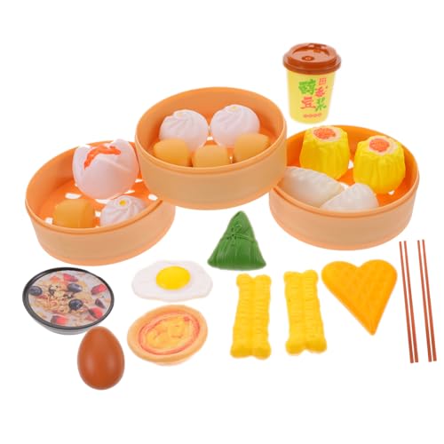 HEALSOPTHY 58Stücke Teiliges Spielessen Aus Kunststoff Für Rollenspiel Küchenspielzeug Mit Gemüse Und Küchengeräten Für Fantasievolles Der Kinderküche von HEALSOPTHY