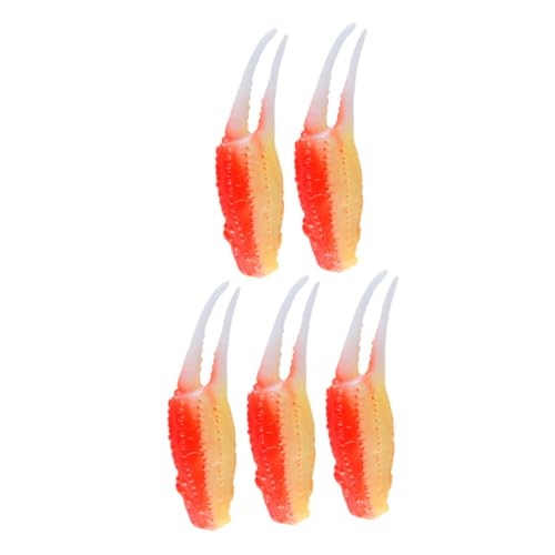 HEALSOPTHY 5pcs Künstliche Krabbenkrabbenkrallen Realistische Lebensmittelmodell Faux Crab Claw Küchendahrungsmittelverzierung Simulierte Krabbenkrallenmodelle Faux Crab Claw Klaue HEALSOPTHY 5pcs Künstliche Krabbenkrabbenkrallen Realistische Lebensmittelmodell Faux Crab Claw Küchendahrungsmittelverzierung Simulierte Krabbenkrallenmodelle Faux Crab Claw Klaue von HEALSOPTHY