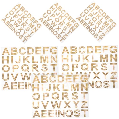 HEALSOPTHY 6 Blätter DIY Acryl Buchstaben Aufkleber Selbstklebend Bling Dekoration für Handy Kleidung Taschen Scrapbooking Vielseitig Zuschneidbar Glänzend Goldfarben HEALSOPTHY 6 Blätter DIY Acryl Buchstaben Aufkleber Selbstklebend Bling Dekoration für Handy Kleidung Taschen Scrapbooking Vielseitig Zuschneidbar Glänzend Goldfarben von HEALSOPTHY