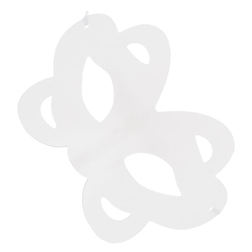 HEALSOPTHY 6 Stück DIY Maske Schmetterling Weiß Bastelmasken Pulp Material Blank Masken zum Bemalen für Karneval Fasching Halloween Geburtstag Party Erwachsene von HEALSOPTHY