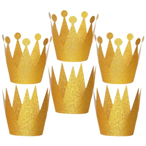 HEALSOPTHY 6 Stück Geburtstagshüte Partyhüte für Glitzer Deko für Unvergessliche Feiern für Jungen HEALSOPTHY 6 Stück Geburtstagshüte Partyhüte für Glitzer Deko für Unvergessliche Feiern für Jungen von HEALSOPTHY