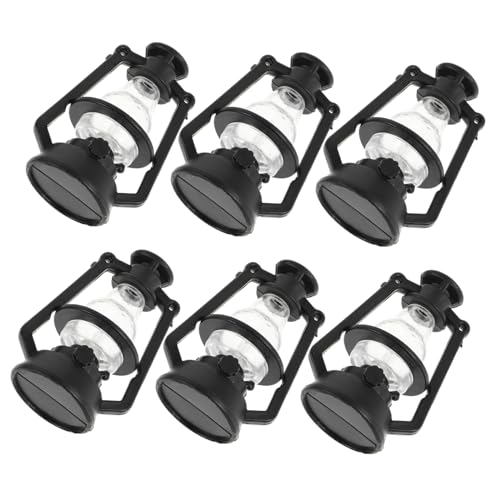 HEALSOPTHY 6 Stück Kerosinlampen für Puppenhaus Vintage Öllampen Dekoration Romantische für Szenen Stabile und Detailreiche Gestaltung von HEALSOPTHY