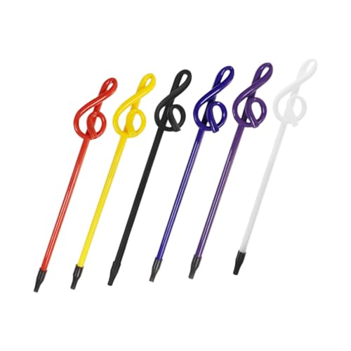 HEALSOPTHY 6 Stück Kugelschreiber Mit Musiknoten Stift Zum Thema Musik Lustige Stifte Für Zeichnen Sie Stiftnotizen Auf Klassenzimmer-strumpffüller Lustiger Stift Musikpreise Plastik von HEALSOPTHY