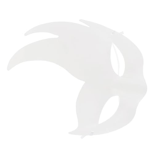 HEALSOPTHY 6 Stück Leere DIY Gesichtsmasken aus Unbemalte Cosplay und Karnevalsmasken Leichte Papiermasken zum Bemalen für Halloween Party und Kreative Bastelprojekte von HEALSOPTHY