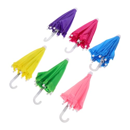 HEALSOPTHY 6 Stück Mini-Regenschirm bunter Regenschirm Puppenregenschirm Miniaturschirm Miniaturregenschirm Spielzeugregenschirm Regenschirmspielzeug für Puppenhaus-Gadgets Plastik HEALSOPTHY 6 Stück Mini-Regenschirm bunter Regenschirm Puppenregenschirm Miniaturschirm Miniaturregenschirm Spielzeugregenschirm Regenschirmspielzeug für Puppenhaus-Gadgets Plastik von HEALSOPTHY