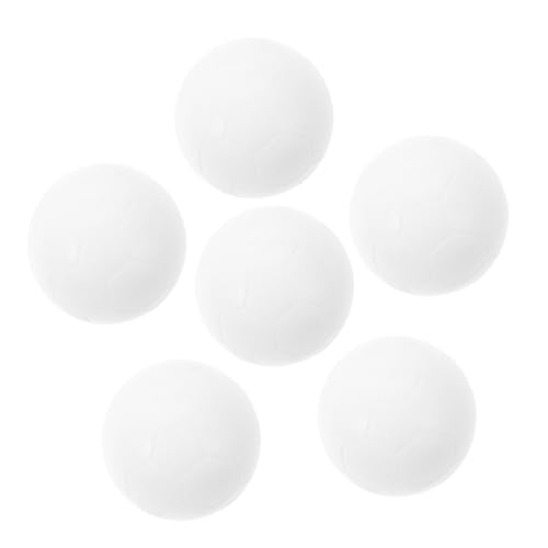 HEALSOPTHY 6 Stück Mini Tischfußball Bälle Weiß Ersatzbälle für Indoor Fußballspiele Tischkicker Zubehör Kompakt und Vielseitig für Standard Tischfußballgeräte HEALSOPTHY 6 Stück Mini Tischfußball Bälle Weiß Ersatzbälle für Indoor Fußballspiele Tischkicker Zubehör Kompakt und Vielseitig für Standard Tischfußballgeräte von HEALSOPTHY