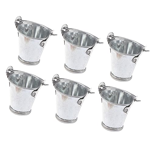 HEALSOPTHY 6 Stück Modell Mit Silbernem Eimer Weißer Eimer Sprühen Außen Badespielzeug Mopps Miniatur Wäschekorb Bausatz Aquarium Kleiner Eimer Gefälschte Topfpflanzen Zinn Silver Metall HEALSOPTHY 6 Stück Modell Mit Silbernem Eimer Weißer Eimer Sprühen Außen Badespielzeug Mopps Miniatur Wäschekorb Bausatz Aquarium Kleiner Eimer Gefälschte Topfpflanzen Zinn Silver Metall von HEALSOPTHY