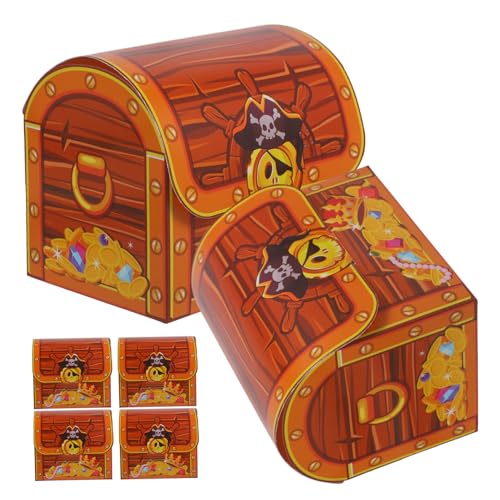 HEALSOPTHY 6 Stück Piraten Schatztruhe Mitgebsel Boxen für Kindergeburtstag Süßigkeitenverpackungen für Halloween und Themenpartys für und Dekoration HEALSOPTHY 6 Stück Piraten Schatztruhe Mitgebsel Boxen für Kindergeburtstag Süßigkeitenverpackungen für Halloween und Themenpartys für und Dekoration von HEALSOPTHY