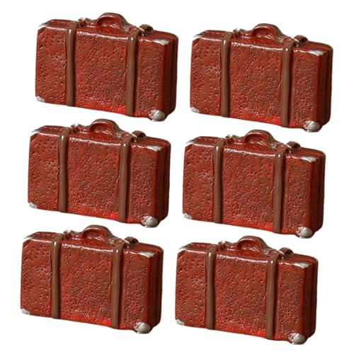 HEALSOPTHY 6 Stück Puppenhaus realistisch Koffer für Puppenhäuser Mini-Gepäck-Partygeschenk winziger Koffer Reisen Retro Koffer Vintage Koffer Miniaturgepäck Mini -Puppenkoffer Harz Brown HEALSOPTHY 6 Stück Puppenhaus realistisch Koffer für Puppenhäuser Mini-Gepäck-Partygeschenk winziger Koffer Reisen Retro Koffer Vintage Koffer Miniaturgepäck Mini -Puppenkoffer Harz Brown von HEALSOPTHY