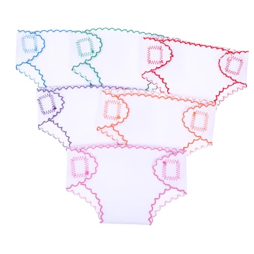 HEALSOPTHY 6 Stück Puppenwindeln aus Kleidung Zubehör für DIY Puppen für Praktische und Sichere Verwendung für Kreative Bastelprojekte von HEALSOPTHY