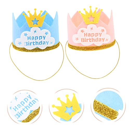 HEALSOPTHY 6 Stück Teiliges Dicke Niedliche Geburtstagsfilzhüte für Jungen und Mädchen Festliche Partydekoration Langlebige DIY Kinderparty Hüte Blau und Rosa mit Wolkenmotiv HEALSOPTHY 6 Stück Teiliges Dicke Niedliche Geburtstagsfilzhüte für Jungen und Mädchen Festliche Partydekoration Langlebige DIY Kinderparty Hüte Blau und Rosa mit Wolkenmotiv von HEALSOPTHY