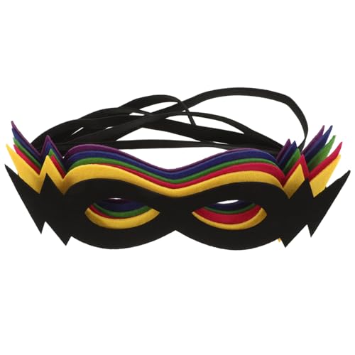 HEALSOPTHY 6 Stück Teiliges Filzmasken Halloween Karneval Kostümmasken Faschingsmasken mit Komfort und Kreativem Design für Familien Verkleidung und Partyspaß von HEALSOPTHY