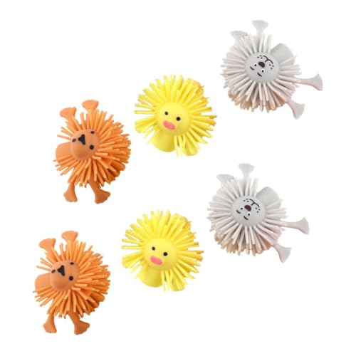 HEALSOPTHY 6 Stück Teiliges Fingerpuppen Set aus Weichem TPR Niedliche Kleine Tierfiguren Leicht und Flexibel Farblich Zufällig Kindgerechtes Puppenspielzeug für Kleinkinder Zufällige Farbe von HEALSOPTHY