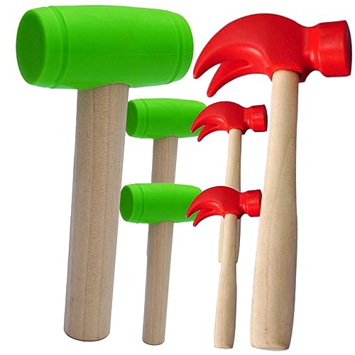 HEALSOPTHY 6 Stück Teiliges Hammer Spielzeugset für Kreatives mit Grünem und Hammer Lustige Lernspielzeuge zur Verbesserung der Visuellen und Auditiven Fähigkeiten Sicheres und Langlebiges HEALSOPTHY 6 Stück Teiliges Hammer Spielzeugset für Kreatives mit Grünem und Hammer Lustige Lernspielzeuge zur Verbesserung der Visuellen und Auditiven Fähigkeiten Sicheres und Langlebiges von HEALSOPTHY