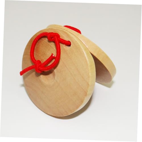 HEALSOPTHY 6 Stück Teiliges Holz-kastagnetten Bunte Orff-Instrumente zur Musikalischen Früherziehung Sicher Verarbeitet Fördert Rhythmusgefühl und Spielerisches Lernen von HEALSOPTHY