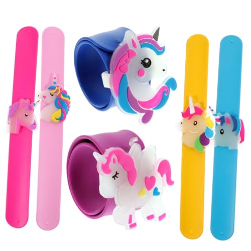 HEALSOPTHY 6 Stück Teiliges Leuchtende Silikon schnapparmbänder für Bunte Party giveaways mit Einhorn motiv Weiche Textur als für Spiele Trendige Handgelenkdekoration HEALSOPTHY 6 Stück Teiliges Leuchtende Silikon schnapparmbänder für Bunte Party giveaways mit Einhorn motiv Weiche Textur als für Spiele Trendige Handgelenkdekoration von HEALSOPTHY