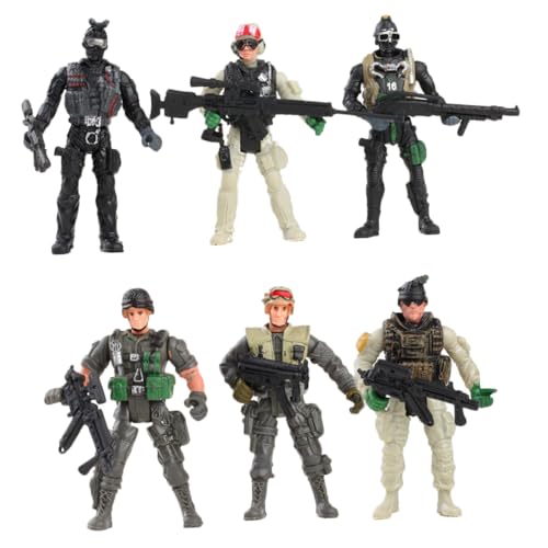 HEALSOPTHY 6 Stück Teiliges Militärfiguren aus Flexiblem Kunststoff Verschiedene Soldatenposen Kindersicheres Soldatenspielzeug für Interaktives Rollenspiel Fantasie bei Kindern HEALSOPTHY 6 Stück Teiliges Militärfiguren aus Flexiblem Kunststoff Verschiedene Soldatenposen Kindersicheres Soldatenspielzeug für Interaktives Rollenspiel Fantasie bei Kindern von HEALSOPTHY