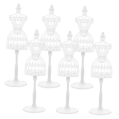 HEALSOPTHY 6 Stück Teiliges Mini Mannequin Hohles Design Kreative Puppenständer für Puppenkleidung Miniatur Dekoration Zubehör Weiß HEALSOPTHY 6 Stück Teiliges Mini Mannequin Hohles Design Kreative Puppenständer für Puppenkleidung Miniatur Dekoration Zubehör Weiß von HEALSOPTHY