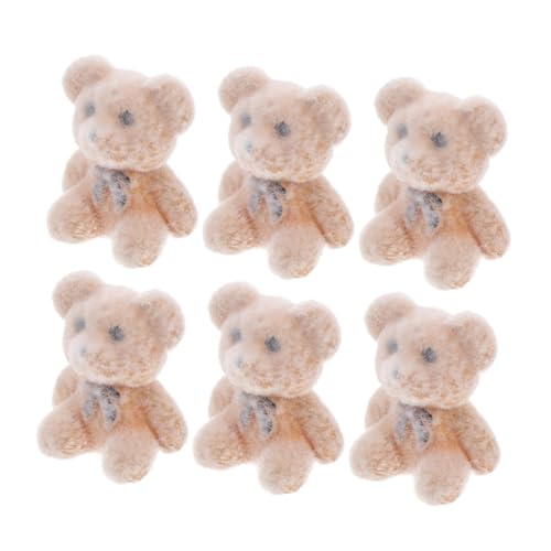 HEALSOPTHY 6 Stück Teiliges Mini Plüschbären Beflockt DIY Anhänger für Hochzeit Valentinstag Partydekoration Sammelfigur Accessoires Bastelmaterialien HEALSOPTHY 6 Stück Teiliges Mini Plüschbären Beflockt DIY Anhänger für Hochzeit Valentinstag Partydekoration Sammelfigur Accessoires Bastelmaterialien von HEALSOPTHY