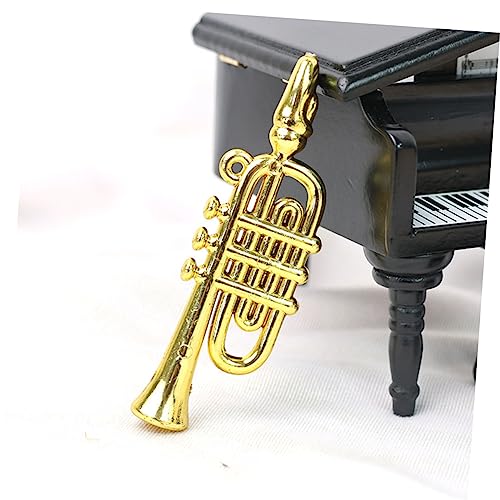 HEALSOPTHY 6 Stück Teiliges Miniatur Saxophon Puppenhaus Dekoration Realistische Musikinstrumente Kunststoff Mini für Party und von HEALSOPTHY