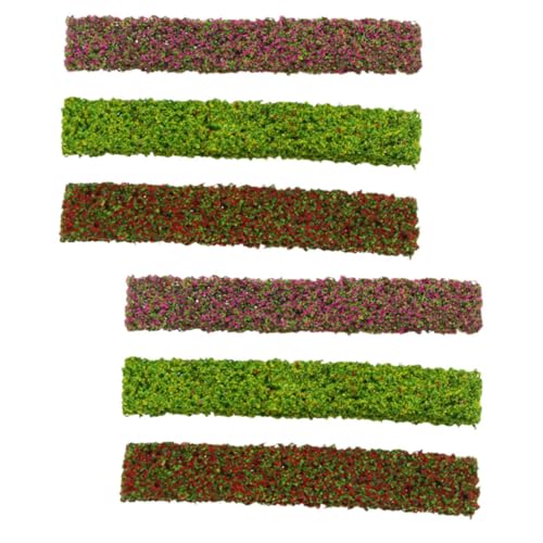 HEALSOPTHY 6 Stück Teiliges Miniatur Sträucher Farbige Künstliche Pflanzen für Modellbau Diorama Eisenbahn Landschaft Vielseitig Einsetzbar Natürlicher Look DIY Architektur von HEALSOPTHY