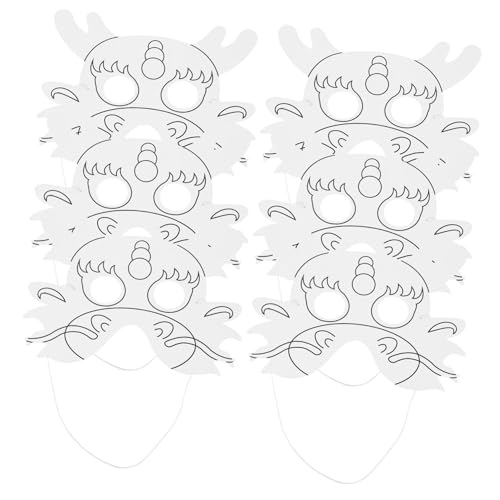 HEALSOPTHY 6 Stück Teiliges Weiße DIY Papiermasken zum Bemalen Leichte Blanko Masken aus für Halloween Kostüme Maskerade und Cosplay Individuell Gestaltbar mit Elastischem Band HEALSOPTHY 6 Stück Teiliges Weiße DIY Papiermasken zum Bemalen Leichte Blanko Masken aus für Halloween Kostüme Maskerade und Cosplay Individuell Gestaltbar mit Elastischem Band von HEALSOPTHY