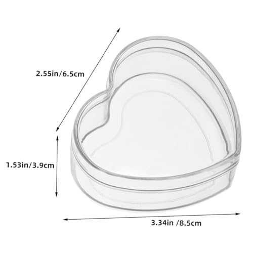 HEALSOPTHY 6 Stück Transparente kleine herzförmige Geschenkboxen vielseitige Aufbewahrungsboxen für Süßigkeiten Schmuck Partydeko Hochzeiten Geburtstage Feierlichkeiten HEALSOPTHY 6 Stück Transparente kleine herzförmige Geschenkboxen vielseitige Aufbewahrungsboxen für Süßigkeiten Schmuck Partydeko Hochzeiten Geburtstage Feierlichkeiten von HEALSOPTHY