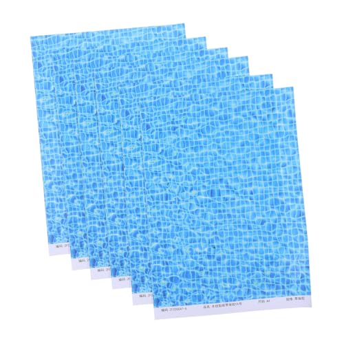HEALSOPTHY 6 Stück Water View Stickers Vorgetäuschter Flusswasserfilm Wasserrippelfilm Strukturiertes Papier Diorama -Materialien Wasserwellenpapier Liquid Ripple Animation Overlay Aufkleber HEALSOPTHY 6 Stück Water View Stickers Vorgetäuschter Flusswasserfilm Wasserrippelfilm Strukturiertes Papier Diorama -Materialien Wasserwellenpapier Liquid Ripple Animation Overlay Aufkleber von HEALSOPTHY