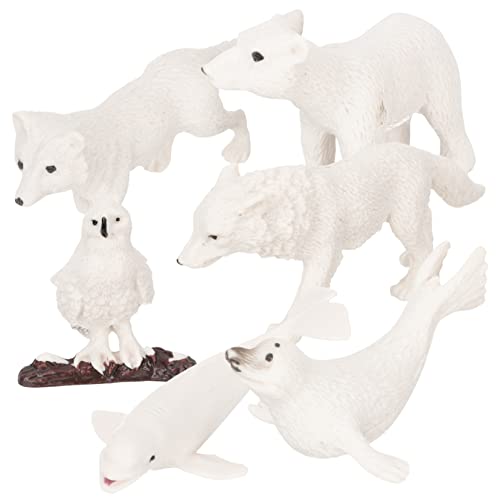 HEALSOPTHY 6 Stück Wildtier Figuren Realistische Tiermodelle für Kleine Tischdeko und Lernspielzeug Fördert Tierkenntnis und Kreativität von HEALSOPTHY