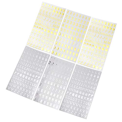 HEALSOPTHY 6 Stück Zahlenaufkleber Buchstaben Aufkleber Dekorationsaufkleber Alphabet-Aufkleber DIY -Abziehbilder HEALSOPTHY 6 Stück Zahlenaufkleber Buchstaben Aufkleber Dekorationsaufkleber Alphabet-Aufkleber DIY -Abziehbilder von HEALSOPTHY