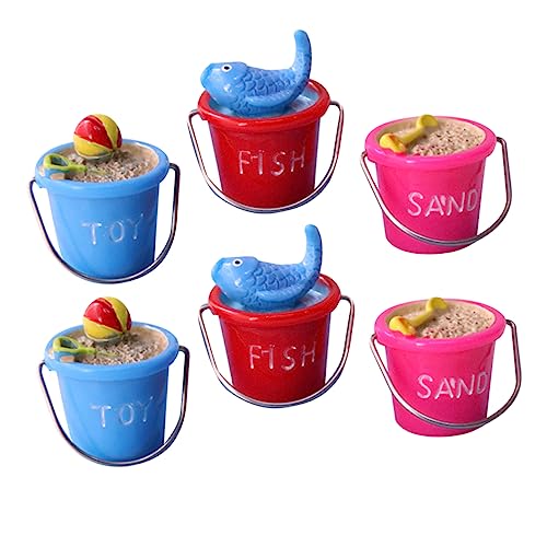 HEALSOPTHY 6 Stücke Mini Strand Eimer Sukkulenten Blumentopf Ornament Sand Tisch Modell Dekoration Garten Miniaturen Figurine Micro Landschaft Dekoration HEALSOPTHY 6 Stücke Mini Strand Eimer Sukkulenten Blumentopf Ornament Sand Tisch Modell Dekoration Garten Miniaturen Figurine Micro Landschaft Dekoration von HEALSOPTHY