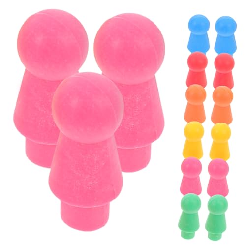 HEALSOPTHY 60 Stück Dame Kinderbrettspiele Spielbrettklammern partyspiel Schachfiguren familienspiel Flugschachzubehör fliegendes schachspiel Schach für Spielbrett Flugschachspiel Abs von HEALSOPTHY