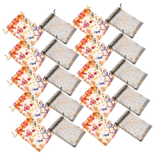 HEALSOPTHY 60 Stück Teiliges Halloween Geschenktüten mit Spinnen und Kürbisdruck Organza Netzbeutel mit Zugband Transparente Partybeutel für Süßigkeiten Mitgebsel Snacks und Trick Treat HEALSOPTHY 60 Stück Teiliges Halloween Geschenktüten mit Spinnen und Kürbisdruck Organza Netzbeutel mit Zugband Transparente Partybeutel für Süßigkeiten Mitgebsel Snacks und Trick Treat von HEALSOPTHY