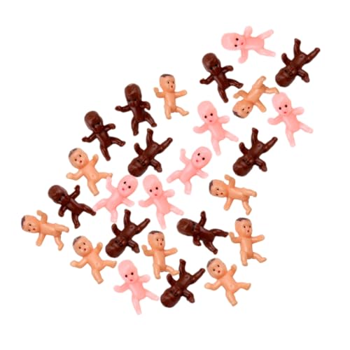 HEALSOPTHY 60 Stück Teiliges Miniatur aus Langlebigem Kunststoff Wiederverwendbare Partydeko Detailreiche Mini Babymodelle in Hauttönen für Babypartys DIY Dekorationen und Spiele von HEALSOPTHY