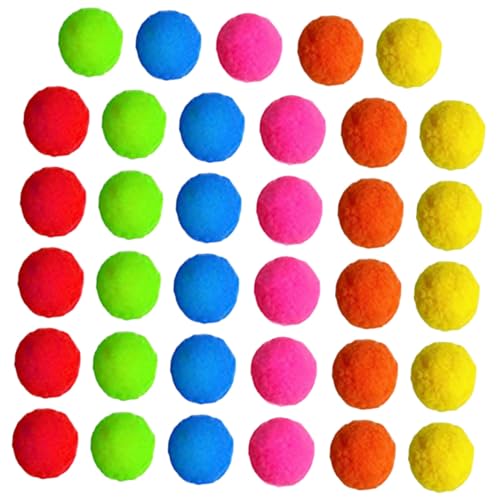 HEALSOPTHY 60 Stück Wiederverwendbare Wasserbälle Bunt für Garten Pool Sommer Wasserspielzeug Outdoor Pool Balls für Backyard Party von HEALSOPTHY