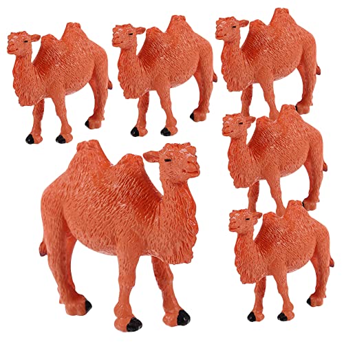 HEALSOPTHY 6Stücke Teiliges Kamel Modelle Realistische Kamelfiguren für Tischdekoration Lernspielzeug und Geschenkideen für Miniaturlandschaften und Gartendekoration HEALSOPTHY 6Stücke Teiliges Kamel Modelle Realistische Kamelfiguren für Tischdekoration Lernspielzeug und Geschenkideen für Miniaturlandschaften und Gartendekoration von HEALSOPTHY