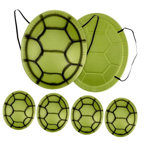 HEALSOPTHY 6Stücke Teiliges Schildkrötenpanzer Kostüm Für Halloween Cosplay Schildkrötenpanzer Requisite Für Erwachsene Für Kostümpartys Und Mottopartys von HEALSOPTHY